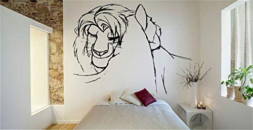 Wandtattoo Kinderzimmer Wandtattoo Wohnzimmer König der Löwen Aufkleber Vinyl Wall Decal Sticker Decor Kinderzimmer König der Löwen Simba Nala Cartoon Kinderzimmer Vinyl Aufkleber