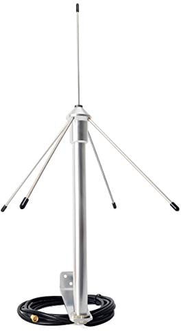 UAYESOK 433MHz 3dbi Antenna Omni GSM GPRS con cavo coassiale 3M (9,8 piedi) RG58 Spina SMA-maschio e staffa di montaggio per ripetitore segnale radioamatore