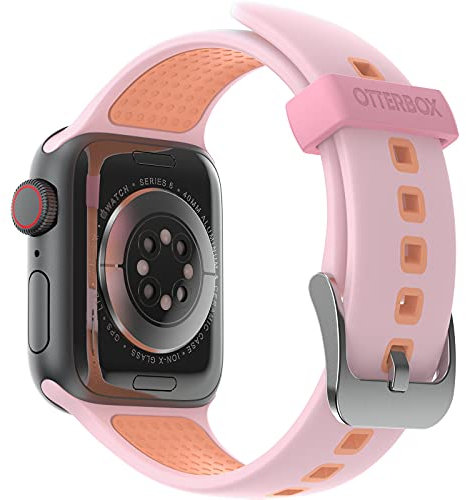 Correa de Reloj OtterBox para Apple Watch Series 10/9/8/7/6/SE 2.ª gen/SE 1.ª gen/5/4-40mm/41mm/42mm, Correa de Silicona de Tacto Suave y Resistente al Desgaste para Apple Watch, Rosa/Naranja