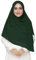 Lina & Lily Premium Chiffon Damen Muslim Hijab Kopftuch Schal Quadrat 145 x 145cm (Dunkelgrün)