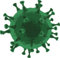U24 Aufkleber Virus grün 10 x 10 cm Autoaufkleber Sticker Konturschnitt