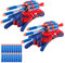 yumcute 2 Set Spider Handschuhe Kinder Spielzeug，Spider Handschuhe Spinnennetz Launcher，Spider Web Shooter 30 Darts，Spider Netzwerfer，Spider Netz Shooter Handgelenk Spielzeug Set Cosplay Handschuhe