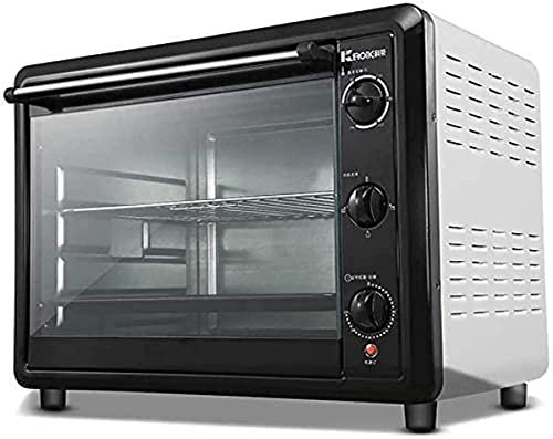 CAZARU Forno Elettrico da Tavolo Mini Forno da 60 Litri Controllo della Temperatura Regolabile 50-250 ° C e Timer da 120 Minuti 2200 W Famiglia a Quattro Strati