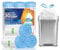 OKKEAI Drawstring Bin Bags 30l Bin Liners White Kitchen Trash Bags Tie Handle Pedal Swing Waste Bags 30 Counts Strong Large Garbage Bags for Garden,office,Fit 23L,25L,35L Tall Rubbish Bin
