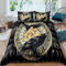 WIKINGER Bettwäsche 135x200 cm 4teilig Jungen 100% Mikrofaser Sommer Weiche Winter Warm Kinder Bettbezüge mit Reißverschluss 3D Viking Krähe Bettbezug mit 2 Kissenbezüge 80x80 cm