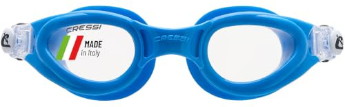 Cressi Rocks Kids Goggles Azure/Azure - Gafas Perfectas para Natación, Piscina y Snorkel ideales para Niños y Chicos de 7 a 15 Años, Azul/Azul, Talla Única