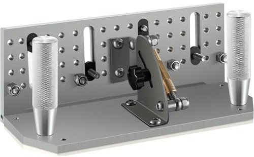 VEVOR Knife Jig for Belt Grinder, 250mm, Adjustable Angle Sharpening Locator 85°-115°, Two Handle Belt Knife Sharpening Jig Angle Grinding Guide for Knives