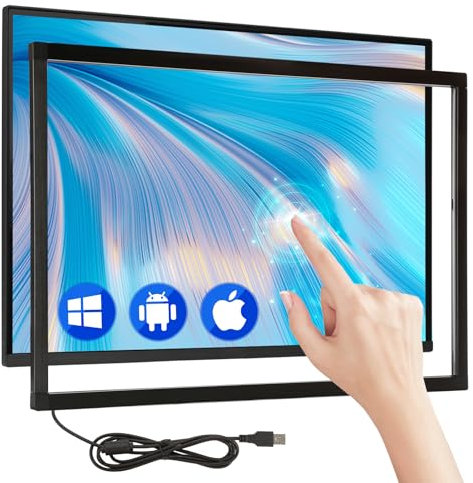 32 Zoll Infrarot Touch Frame 20 Punkte IR Touchscreen Panel mit USB Infrarot Touch Screen Overlay Geeignet für Touch Monitor TV Rahmen, Touch Whiteboard Digital Signage, Kioske, Automation Händler