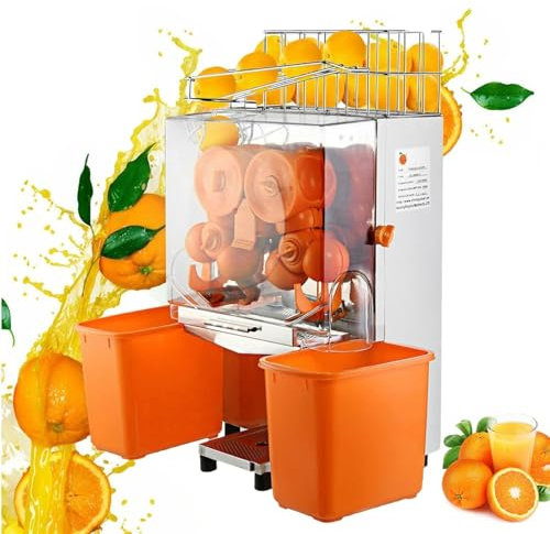 Spremiagrumi Elettrico Da 40-80 Mm - 20 Pezzi/Min, Spremiagrumi Commerciale Da 120 W, Spremiagrumi Automatico In Acciaio Inossidabile, Uso Bar Ristorante