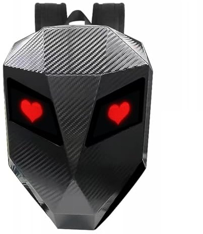 FTVOGUE LED-Rucksack mit Augen, Moderucksack, Wasserdichter Schulter-Reiserucksack, für Männer und Frauen, mit Laptop-Rucksack-Funktion