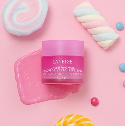 LANEIGE Original Lip Sleeping Mask, Nachtpflege für die Lippen, 20 g, by Bella, Sweet Candy