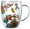 Taza de café de flores secas | Vasos de vidrio de doble pared Floral Fusion de 350 ml | Tazas de Vidrio de Doble Pared para Bebidas Calientes con Asas | Flores secas Tazas de leche Tazas de té