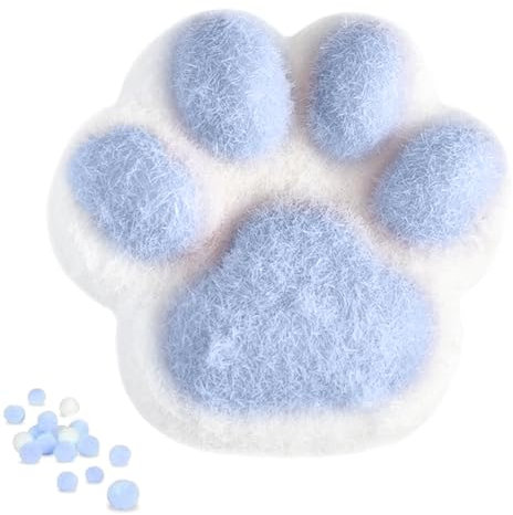 LUPATDY Anti Stress Spielzeug,Große Größe Taba Squishy Paw, Squeeze Spielzeug für Stress Relief,Cat Paw Squishy,Katzenpfoten Squishy für Angst abbauen Beruhigung,Blau