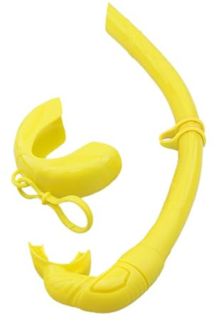 HUANGENG Schwimm-Schnorchel mit hängenden Schnallen, faltbar, flexibel, aufrollbar, Silikon, Schnorchel, Freitauchen und Schnorcheln