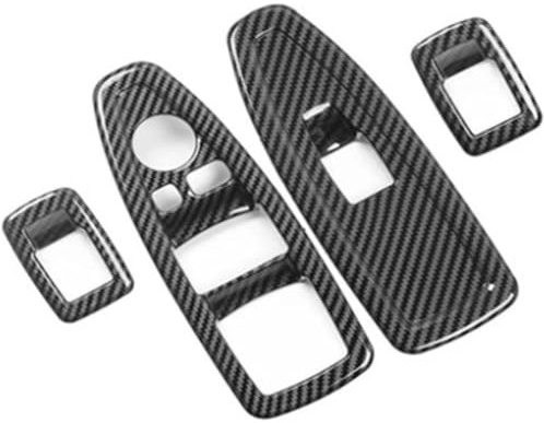 LIMIMIKAIXIN Auto Fensterheber Schalterabdeckung für BMW 1 3 4 Series F20 F30 F33 F36, Fenster Glas Schalter Taste Abdeckung Seitenfensterheber Innenraum Zubehör