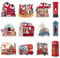 London Fridge Magnets Set – 12PCS British Souvenirs, Red Phone Box, Double-Decker Bus, Tower Bridge, Union Jack, London Icons Decorative Kitchen Magnets, England Souvenirs Gifts for Friends & Family