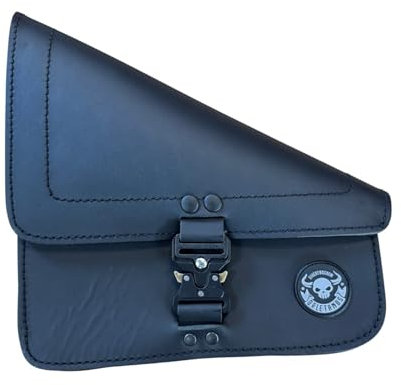 ORLETANOS ANUK schwarz Schwingentaschen + Schwingenhalter Scout XS kompatibel mit Indian Scout Bobber Satteltasche Seitentasche Schwinge