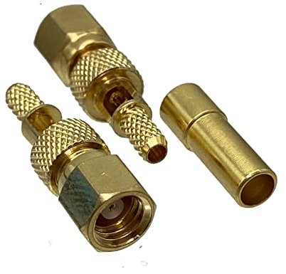 QSBVSO Verbinder Smc. Weibliche Jack Crimp. RG174 RG316 LMR100. Kabel Rf Koaxial gerade(More than 50pcs)