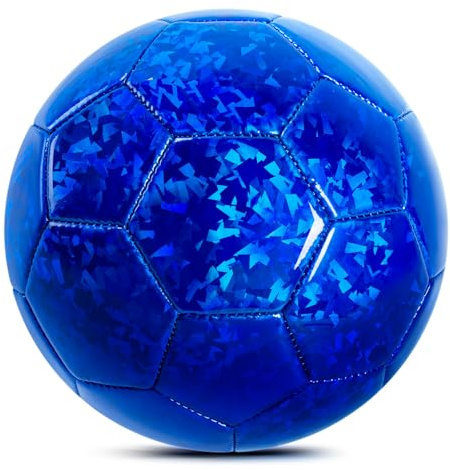 U&C Planet Fußball Größe 3 für Kinder von 3 bis 8 Jahren mit Pumpe und Netz | Wasserabweisend & leicht zu reinigen, Outdoor Spielzeug und Geschenk für Jungen und Mädchen