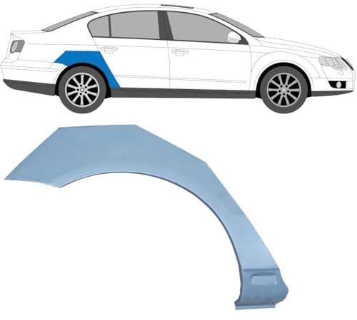 Reparaturblech Kotflügel hinten für Volkswagen Passat B6 2005-2010 / Rechts