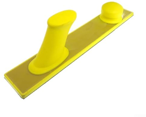 Shophubio Bandeja de pulido manual de 70 x 390 mm, bloque de lijado rectangular, soporte de papel de lija manual, herramienta de alisado de madera para almohadilla de preparación de bricolaje