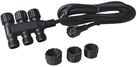 VBLED® Distribuidor de 12 V (IP65) con cable de conexión de 50 cm para exteriores o bajo el agua, adecuado para fuentes de sringbrunnen bomba, iluminación LED, cadena de luces Gartus