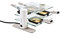 Lagrange - 009408 - Appareil … raclette 4 personnes 600w en verre transparence min‚ral