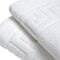 A & B TRADERS Tappetini da bagno in cotone egiziano, motivo classico greco, 750 g/m², spugna morbida al tatto (bianco, 2)