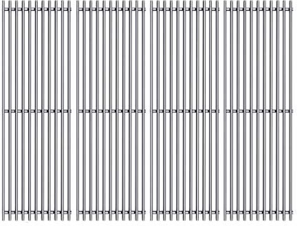 Htanch SF7241 (4er-Pack) Edelstahl-Grillroste Ersatz für Kenmore 148.16656010 und Master Forge SH3118B