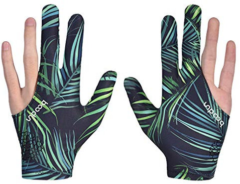 2 Stück Billardhandschuh Snooker Handschuh Linke und Rechte Hand Billard Pool Handschuhe, 3 Finger Billard Pool Snooker Queue Handschuhe Billard Zubehör für Männer Frauen