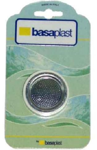 Basaplast Filter Set and 3 Seals for Coffee Machines, Moka, 1 Cup, Rubber