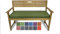Rollmayer Bankkissen Bankauflage Sitzkissen Bankpolster Auflage für Bänke in Haus und Garten Kollektion Melange, 1 Stück (Grün 333, 160x50x8cm)