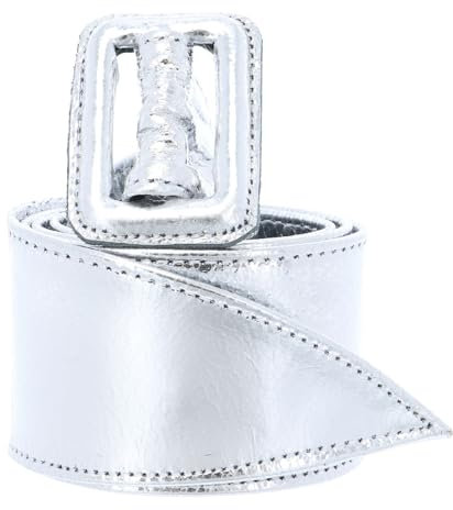 Vanzetti Sun Kissed 50mm Full Leather Belt W100 Silver Metallic