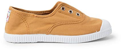 Pisamonas Zapatillas Lona Punta Goma Sin Cordones Talla 39 Color Ocre