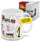 Tazza festa del papà. Tazza colazione per regalo papà. Idea regalo per festa del papà. Tazza certificata Mug 325ml in ceramica ultra white (Sei il numero 1)