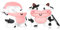 Jowhep für AirPod Pro/3 Cartoon Design Cute Kawaii 3D Silikon Cover Schlüsselanhänger Mode Funny Cool Animal Soft Protective for Air Pods Pro Girls Kids Women Shell Cases for AirPods 3 (Smile Cow)