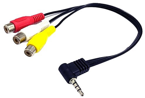 ciciTree 3.5mm Male To 3 RCA Female Audio Video Stereo Cable Adapter Fit For Pioneer Head-unit CD-RM10
