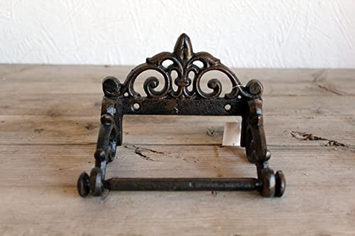 Gwenys Haus Toilettenpapierhalter frz Lilie antikschwarz