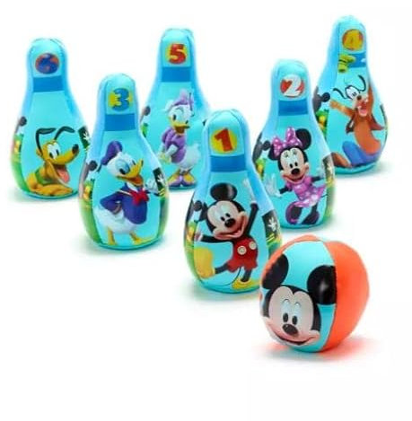 Di Mickey and Friends Skittles ball set Mickey Mouse, Minnie Mouse, Donald Duck, Daisy Duck, Goofy and Pluto