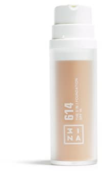 3INA MAKEUP - The 3 in 1 Foundation 614 - Hell Hautfarbe Foundation 3 in 1 mit Unterton Neutral - Grundierung Concealer & Foundation - Foundation mit SPF15 & Vitamin C - Vegan - Cruelty Free