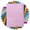 Ayakizi Plotterfolie Textil, Glitzer Heat Transfer Vinyl 30cm*25cm Transferfolie Plotter Flexfolie für Textilien Heiße Presse Transferfolie zum Aufbügeln für DIY T-Shirt, Stoffe (10 Farben)
