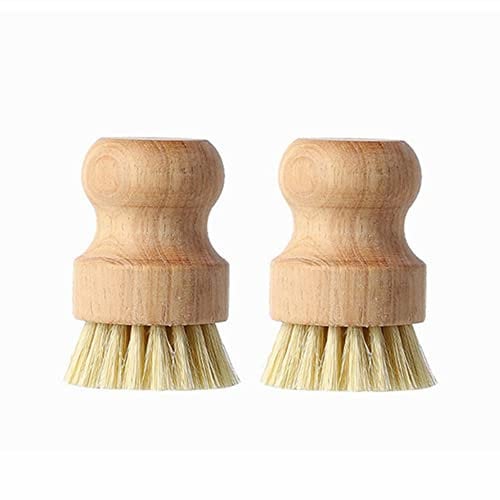 KOMUNJ Spülbürste aus Holz, Abwaschbürste Küchenbürste Abwaschbürste Holz Waschbürste, 2O