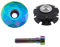 Be In Your Mind Fahrrad Headset Kappe Aluminium Legierung Mountainbike Vordergabel Vorbau Top Cap Schüssel Abdeckung mit Schraube für 28,6 mm gewindelosen Schaft und Gabel bunt