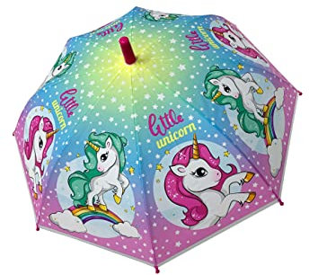 Chanos Einhorn Kinder Mädchen Regenschirm Stock-Schirm