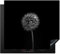 KitchenYeah© Induction Hob Protector Mat 20.5x23.6 / 60x52 cm Stove Cap Top Cover Kitchen Cooker Covers for Electric Hobs Vinyl Dandelion - Black - Floral - Botanical