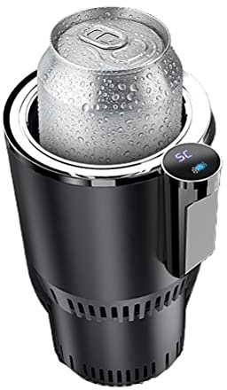 HEITIGN Enfriador de coche, taza de refrigeración y calefacción para coche, práctico enfriador de refrigerador de coche (negro)
