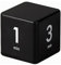 Mobxpar Digitaler Cube Timer, Zeitwürfel mit Schwerkraftsensor, für Kinder/Übungs/Workout/Game/Studium/Küche/Kochen/Yoga (Schwarz 1-3-5-10)