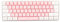 Bewinner 60% Wired Gaming Keyboard, RGB Backlit Mini Keyboard, Imitated Mechanical Technique Compact 61 Keys Keyboard for Gaming Typing (White Pink)