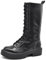 IF Fashion Scarpe Combat Anfibi Militari Stivali Alti da Donna Platform MP369-13 Nero N.36
