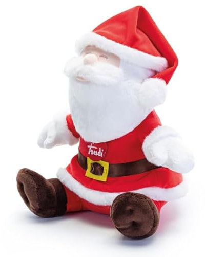 Trudi Babbo Natale Seduto Santa Claus Natalizio trudino. Peluche Albero di Natale Decorazioni e addobbi | 28x32x25cm Taglia XL | Christmas | Modello 29629